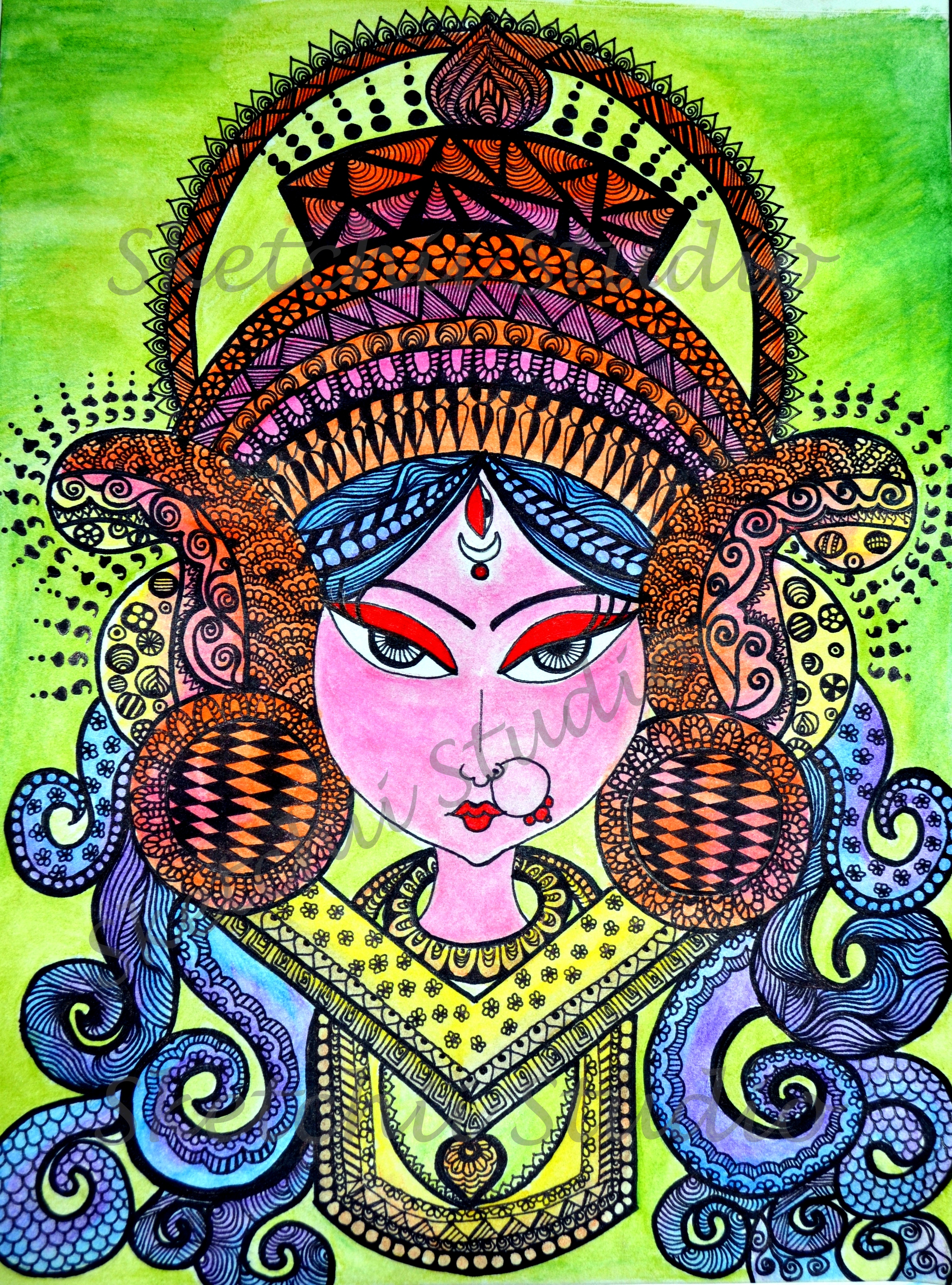 Durga Maa – SketchiiStudio